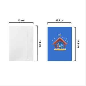 Carte pop-up 3D Maison de Noël, Carte de vœux 3D, Cartes de vœux 3D faites à la main, Cadeau de Nouvel An, Carte de vœux en papier artisanal 3D - Product Image 2