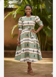 Nueva llegada, última colección, tela africana exclusiva Ankara, 100% algodón, 6 yardas de tela con estampado geométrico para ropa de fiesta. - Product Image 4