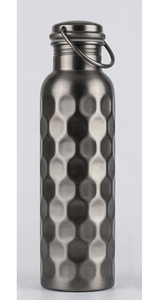 Botellas de cobre con acabado negro mate y diseño martillado para beneficios ayurvédicos para la salud, a prueba de fugas y ecológicas. - Product Image 1