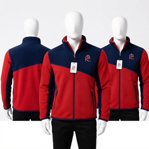 <b>Hooded</b> <b>Fleece</b> <b>Jacket</b> Warm Soft <b>Fleece</b> Fabric Lightweight Construction Full Zip Front Adjustable Hood Outdoor Winter Clothing OEM - Product Image 6