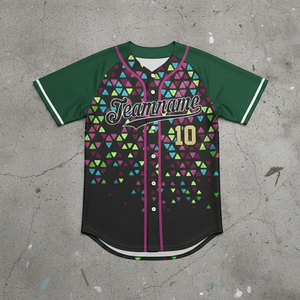 Jersey de Béisbol Sublimado Personalizado de Alta Calidad, Transpirable, 100% Jersey, Diseña Tu Propia Camiseta de Béisbol - Product Image 1