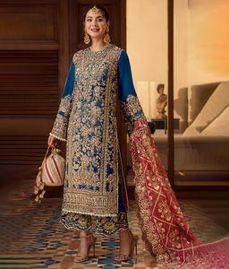 ชุดเสื้อผ้าสตรีอินเดีย 3 ชิ้น ชุดคุรตี คุรตา คามีซ ผ้าโมดอลเย็บสำเร็จ ผ้าเนื้อหนา สไตล์ปากีสถาน ขายดีที่สุด - Product Image 1