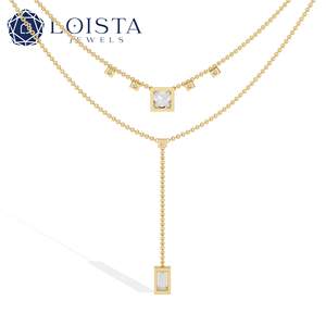Solitaire CVD Princess Cut Pear Shape Lab Grown Diamond <b>Pendant</b> 14K/18K Pure <b>Solid</b> White <b>Gold</b> Necklace for Women Trendy - Product Image 4
