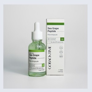 Suero facial hidratante Gobaek Time Sea Grapes Peptide Pore Ampoule, suero facial con péptidos de cobre, suero facial antiedad, suero facial GHK-Cu. - Product Image 5