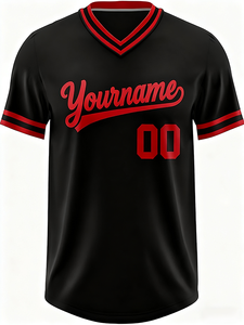 T-shirt de baseball uni pour homme, 100% polyester, haute qualité, pour la vente en gros, avec broderie personnalisée du nom et du logo. - Product Image 3