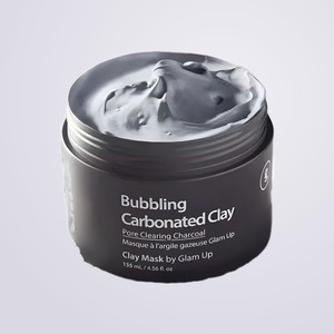 Masque facial coréen K-Beauty Glamup Pore-Cleansing Charcoal Bubbling Clay Mask 135ml Fabriqué en Corée Kaolin Bentonite - Product Image 2