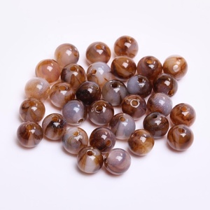 ลูกปัดเรซิ่นรูปไข่สีขาว ลูกปัดแบบหลวมสำหรับทำเครื่องประดับ - Product Image 4