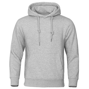Sudadera con Capucha de Algodón Velour de Primera Calidad para Hombre, con Cierre de Media Cremallera, Talla Grande, para Invierno - Product Image 4