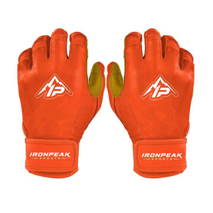 Gants de frappeur de baseball à manchette courte en cuir avec fermeture auto-agrippante, ambidextres, durables, unisexes, pour entraînement adulte, XXL XL, séchage rapide - Product Image 6