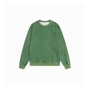 Sudadera de Felpa Gruesa 100% Algodón para Hombre, Moderna y Cómoda, Diseño Casual Teñido Liso para Gimnasio y Actividades Invernales - Product Image 2