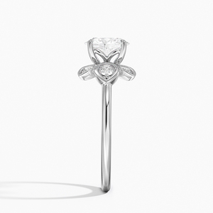 BOJ <b>Ring</b> 0121 Oval Cut 925 <b>Silver</b> Prong Setting <b>Solitaire</b> Diamond <b>Ring</b> 2ct D Color VVS1 Moissanite GRA Certified - Product Image 3