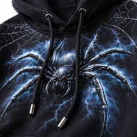 Sweat à capuche personnalisé respirant et épais avec motif araignée pour adultes - Fabricant OEM en gros