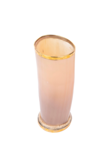 Verre à bière artisanal en corne de buffle avec base à bord doré – Vaisselle élégante, décoration rustique d'inspiration artisanale pour la maison, pour bière et vin - Product Image 1