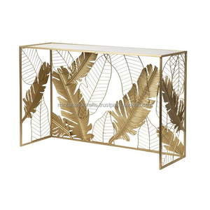 Console au design contemporain avec plateau miroir Nouveau look moderne Parfait pour le salon extérieur intérieur - Product Image 2