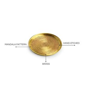 Premium Brass <b>Coasters</b> Elegant Metal <b>Drink</b> <b>Coasters</b> <b>for</b> Coffee Table Dining Home Decor - Product Image 3