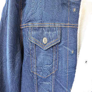 Vestes en jean personnalisées unies de haute qualité pour hommes, vestes en jean blanches unisexes, manteaux en jean pour hommes, vestes slim fit. - Product Image 2