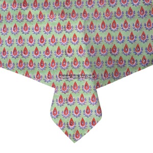 Mantel Cuadrado de Algodón Estampado a Mano, Diseño Exclusivo, Mantelería de Algodón Puro en Venta al Mejor Precio - Product Image 6