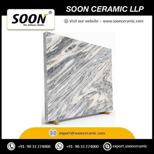 SOON CERAMIC Prix direct usine MONTECARLO-1 Grande dalle de calcite polie, design moderne et écologique 3D pour mur de salon - Product Image 4