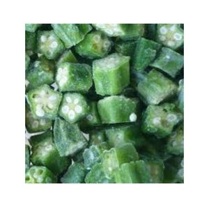 Okra verte entière hachée surgelée de qualité supérieure, procédée par IQF, fraîche, fabriquée au Vietnam, vente en gros - Product Image 1