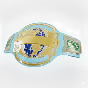 Ceintures de championnat personnalisées en cuir robuste avec grandes attaches métalliques pour la lutte, la boxe et les arts martiaux – Marron, Orange, Bleu, Jaune, Violet - Product Image 6