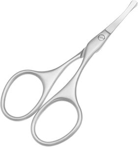 Tijeras Premium para Vello Nasal, Tijeras Profesionales para Recortar el Vello Facial, Punta Redondeada de Seguridad, Herramienta de Cuidado Personal para Hombres y Mujeres - Product Image 2