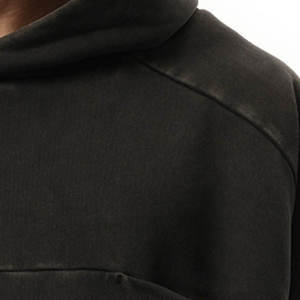 Sudadera Unisex con Lavado Ácido y Bordado, 100% Algodón, Ligera, Ecológica, Transpirable, con Logotipo Personalizado en la Parte Delantera, Estilo Oversize, para Otoño - Product Image 3