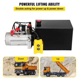 Pompa Idraulica a Doppio Effetto 12V DC per Rimorchi Ribaltabili 3200PSI Nuova Unità di Potenza Idraulica per Auto Li - Product Image 3