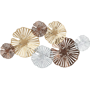 Most Sustainable Black <b>Framed</b> Iron Etching <b>Wall</b> Art Uneven Shape Geometric Design Contemporary Modern Living Room - Product Image 1