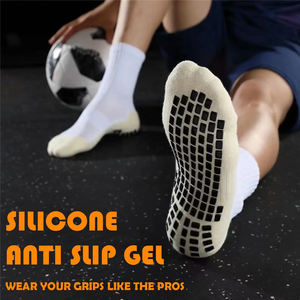 Calcetines deportivos al por mayor personalizables con soporte elástico y agarre de silicona para marca y suministro - Product Image 2