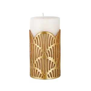 Porte-bougie en métal doré antique, style vintage élégant, pour bougies, cheminées décoratives, décoration de la maison - Product Image 5