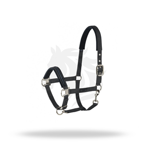 Harnais de cheval en nylon rembourré avec sangles réglables et mousqueton - Product Image 1