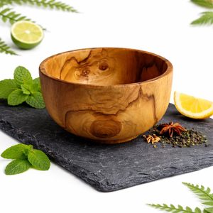 Tazón de Madera de Mango con Diseño Floral para Aperitivos, Ensaladas, Mezclas, Servir en la Cocina, Tazón de Postre de Madera Impresa, Suministro para Exportación - Product Image 6