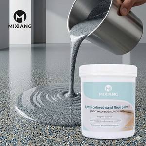 Sand-colored epoxy <b>floor</b> coating | Liquid, self-leveling, bright colors, waterproof, pressure resistant, UV resistant - Product Image 2