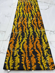 Tela de Algodón Ankara y Estampado Africano de Cera de Alta Calidad de Kenia con Patrones Vibrantes para Manualidades y Moda Textil - Product Image 2