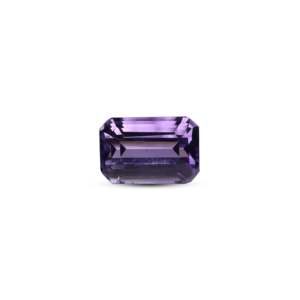 Loose Handcrafted Amethyst Gemstone 9.5 Carat Oval Emerald Cut for Fine Jewelry - Product Image 1