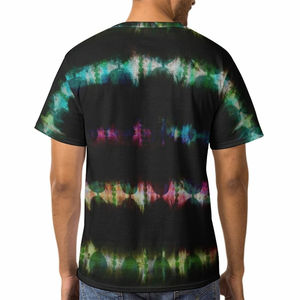 T-shirt en coton 100% tie-dye pour homme, coupe ample, imprimé, respirant, prix très raisonnable, idéal pour la saison hivernale. - Product Image 5