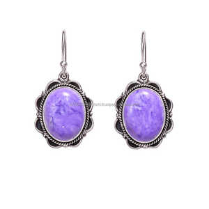 Pendiente hecho a mano de Plata de Ley 925, pendiente de piedras preciosas, pendiente hecho a mano, pendiente de mujer, pendiente bohemio, regalo de boda - Product Image 2