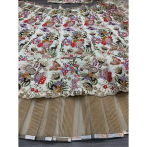 Lehenga Choli brodé de fils multicolores de créateur pour les fêtes et les tenues de club - Product Image 1