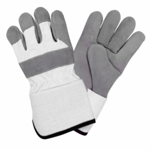 ถุงมือทำงานหนักสำหรับช่างชาวแคนาดา ทำจากหนังวัวแท้  พร้อมข้อมือหนังนิรภัย  บุด้วยผ้าฝ้ายเจาะรู  สำหรับงานอุตสาหกรรม ได้รับการรับรองมาตรฐาน CE - Product Image 5