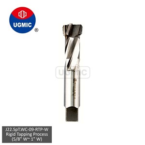 J22.SpT.WC-09-ชุดเครื่องมือต๊าปเกลียวแบบแข็ง-ขนาด 9/16" 5/8" 3/4" 7/8" 1" -เกลียว W- ฟลูตเกลียวแบบเกลียววน- (บัดกรี) ต๊าปเกลียวคาร์ไบด์แบบเชื่อม- ก้านเกลียวมาตรฐาน JIS - Product Image 1