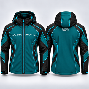 Chaqueta Softshell Unisex OEM para Invierno, Impermeable, Cortavientos, con Capucha, Bordado, Informal, para Exteriores, de Alta Calidad, Servicio Personalizado OEM - Product Image 4
