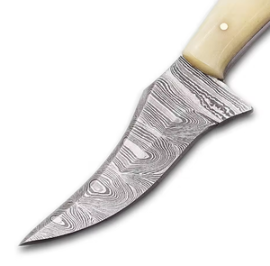 Couteau de chasse droit à pointe tombante en acier Damas de haute qualité PRESTIGE, qualité industrielle, personnalisation OEM/ODM prise en charge - Product Image 3