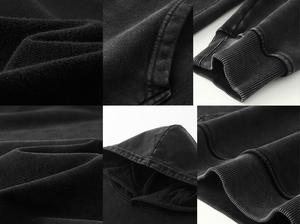 Sudadera con Capucha Oversize de Algodón Grueso Personalizada al por Mayor para Hombre, Estilo Urbano - Product Image 5