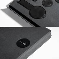 Carnet OEM CARDSILK avec batterie externe, couverture rigide en cuir PU, coffret cadeau, agenda multifonctionnel pour bureau d'entreprise, logo personnalisé
