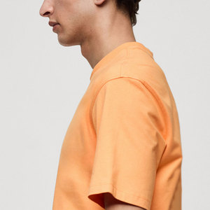 Camisetas de Hombre de Color Sólido Estilo Urbano, Camisetas de Algodón Lisas Personalizadas con Empaque Personalizado - Product Image 6