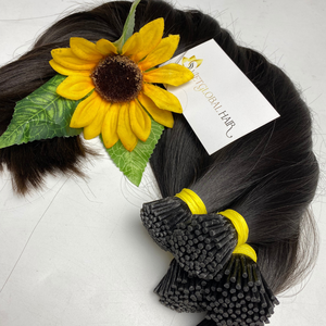 I Tips Keratin Tips Femme Extensions de Cheveux Humains Raw Vietnamiens Bundles Ombre Blond Couleur 60 613 Prix de gros - Product Image 4