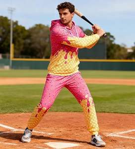 Ensemble de survêtement Ice Cream Hoodie 2 pièces, sweat-shirt à capuche décontracté et pantalon de jogging, tenue de sport - Product Image 3