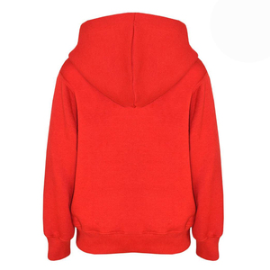 Sweat-shirt à capuche pour homme de qualité supérieure, rouge à rayures, en polaire, avec poche kangourou, logo personnalisé sur le devant, pour l'automne - Product Image 2