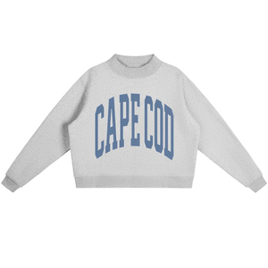 Sweat-shirt oversize à col montant en chenille avec patchwork et imprimé graphique universitaire pour femme, idéal pour les sorties en ville et les fêtes. - Product Image 2