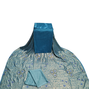 Tela Lavender Luxury Fransawi Dirac 100% Poliéster con Diseño Floral Bordado, Elegante para Bodas y Fiestas Africanas - Product Image 2